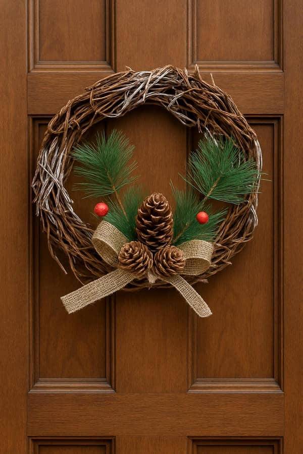 Corona Adorno colgante corona de navidad 19cm